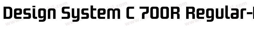 Design System C 700R Regular字体转换